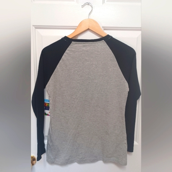 TETRIS Baseball Shirt Black and Grey - Picture 2 of 4